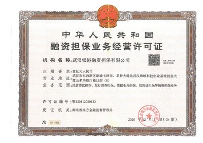 關(guān)于換發(fā)《融資擔(dān)保業(yè)務(wù)經(jīng)營(yíng)許可證》的公告
